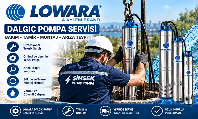 Lowara Dalgıç Pompa Servisi