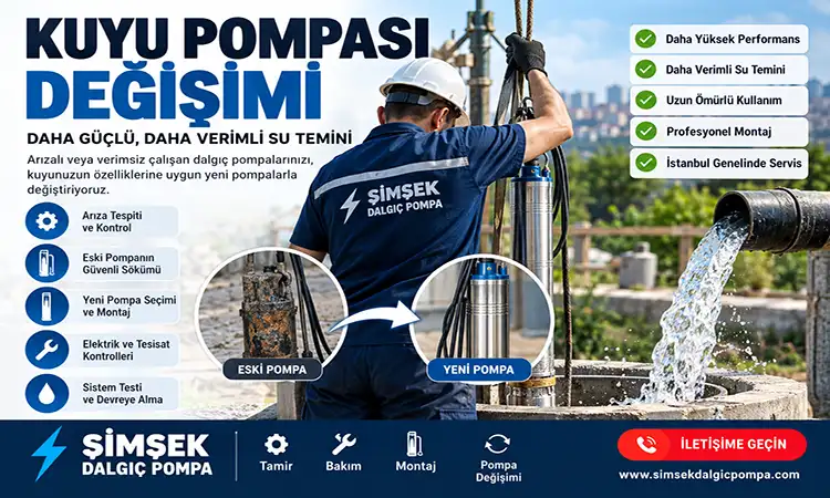 Kuyu Pompası Değişimi ve Dalgıç Pompa Yenileme
