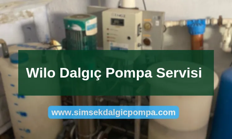 Wilo Dalgıç Pompa Servisi